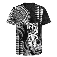 Hawaii Ku God Rugby Jersey Kakau Mix Polynesian Tattoo
