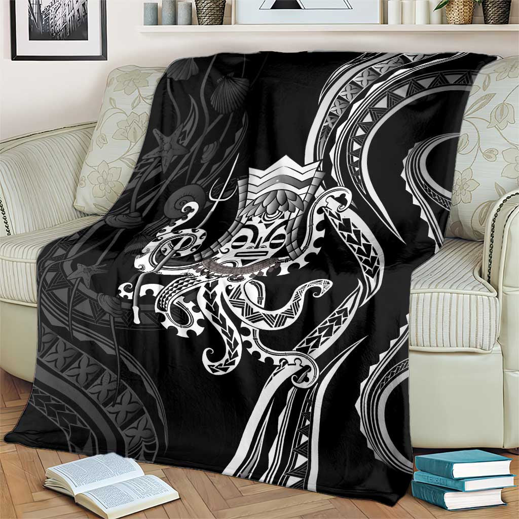 Black Hawaii Kanaloa God Blanket Hawaiian Octopus LT14 - Polynesian Pride