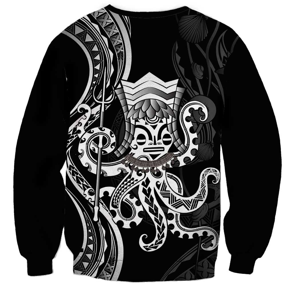 Black Hawaii Kanaloa God Sweatshirt Hawaiian Octopus LT14 - Polynesian Pride