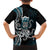 Turquoise Hawaii Kanaloa God Family Matching Off The Shoulder Long Sleeve Dress and Hawaiian Shirt Hawaiian Octopus