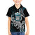 Turquoise Hawaii Kanaloa God Family Matching Off The Shoulder Long Sleeve Dress and Hawaiian Shirt Hawaiian Octopus