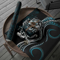 Turquoise Hawaii Kanaloa God Wrapping Paper Hawaiian Octopus - Polynesian Pride