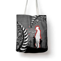 New Zealand ANZAC Day Tote Bag 25th April Silver Fern With Poppy - Polynesian Pride