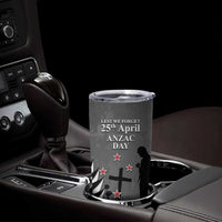 New Zealand ANZAC Day Tumbler Cup 25th April Silver Fern With Poppy LT14 - Polynesian Pride