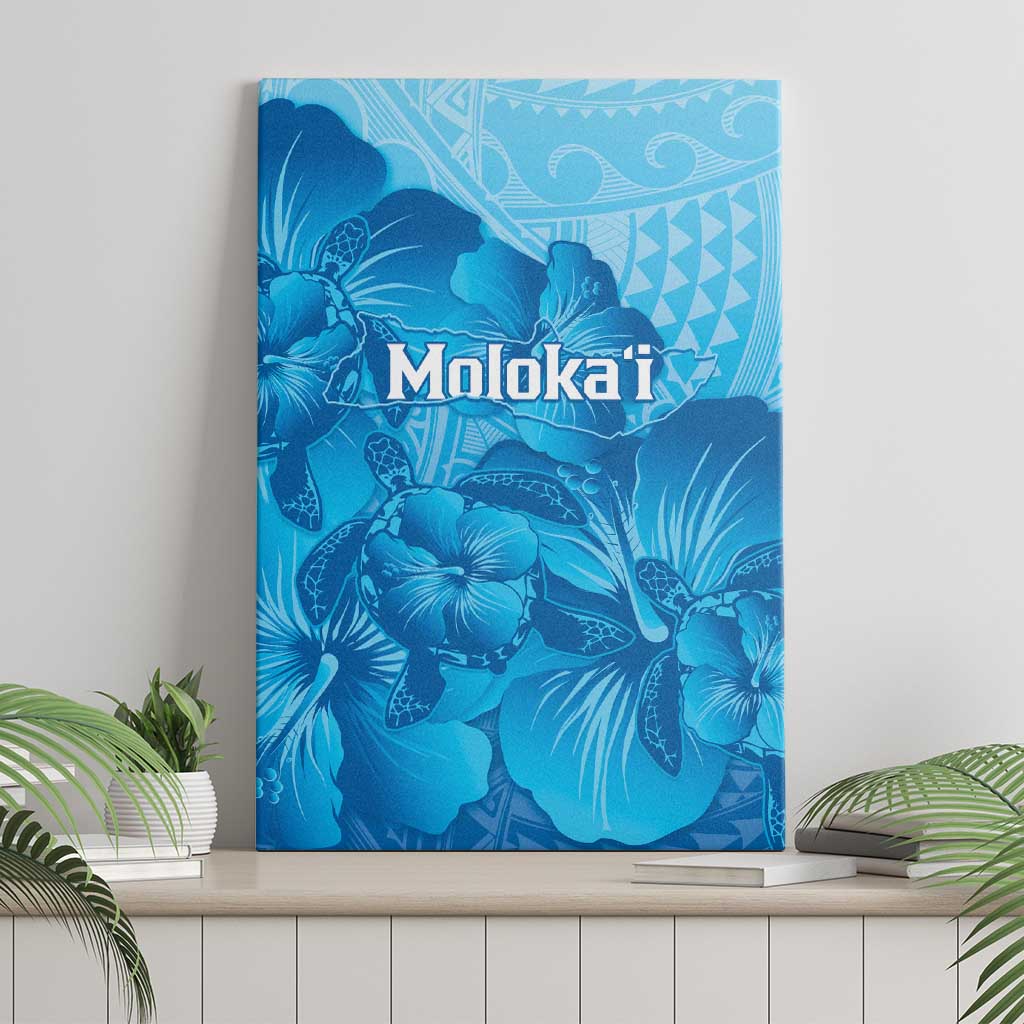 Aloha Hawaii Molokai Island Canvas Wall Art Hibiscus Tribal Honu Hawaiian Tattoo