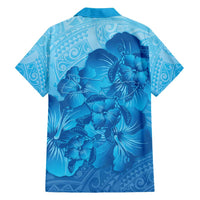 Aloha Hawaii Molokai Island Family Matching Off Shoulder Short Dress and Hawaiian Shirt Hibiscus Tribal Honu Hawaiian Tattoo