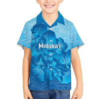 Aloha Hawaii Molokai Island Family Matching Summer Maxi Dress and Hawaiian Shirt Hibiscus Tribal Honu Hawaiian Tattoo