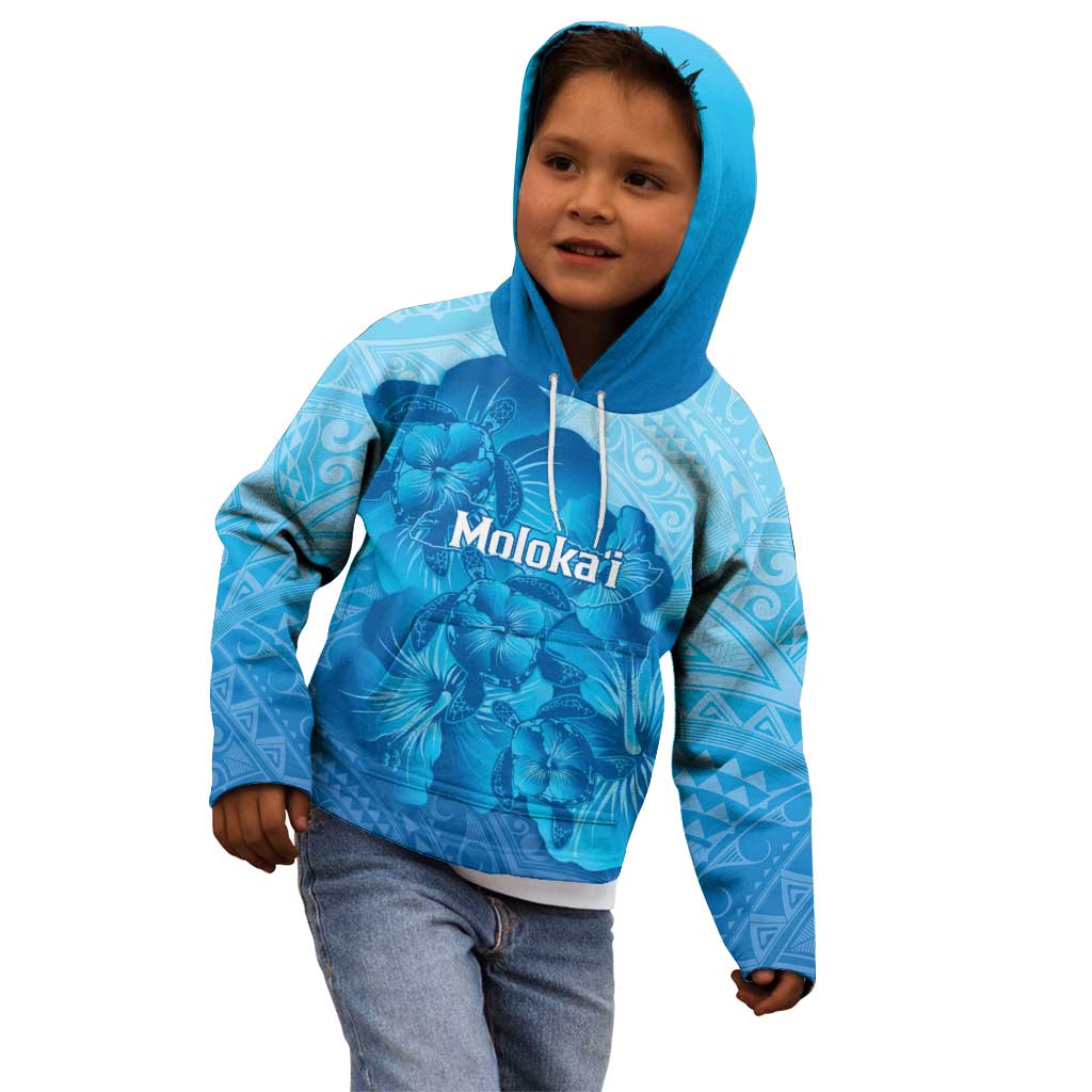 Aloha Hawaii Molokai Island Kid Hoodie Hibiscus Tribal Honu Hawaiian Tattoo