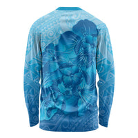 Aloha Hawaii Molokai Island Long Sleeve Shirt Hibiscus Tribal Honu Hawaiian Tattoo