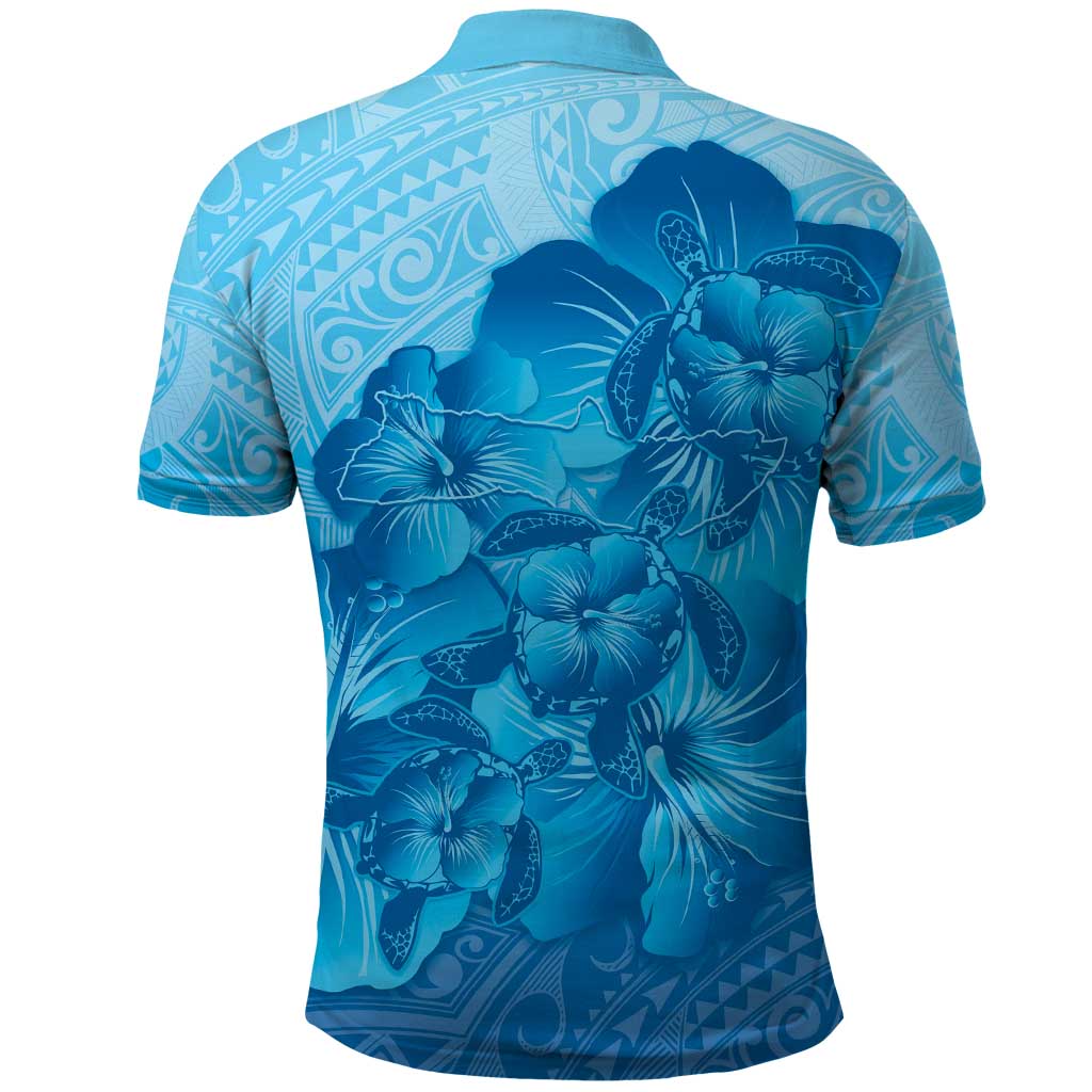 Aloha Hawaii Molokai Island Polo Shirt Hibiscus Tribal Honu Hawaiian Tattoo