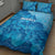 Aloha Hawaii Molokai Island Quilt Bed Set Hibiscus Tribal Honu Hawaiian Tattoo