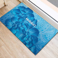 Aloha Hawaii Molokai Island Rubber Doormat Hibiscus Tribal Honu Hawaiian Tattoo