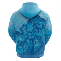 Aloha Hawaii Molokai Island Zip Hoodie Hibiscus Tribal Honu Hawaiian Tattoo