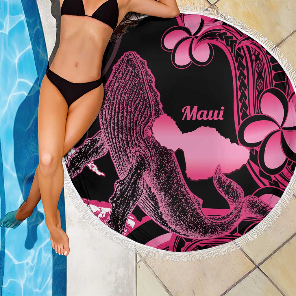 Aloha Hawaii Maui Beach Blanket Valley Isle Humpback Whale Black