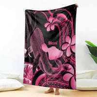 Aloha Hawaii Maui Blanket Valley Isle Humpback Whale Black