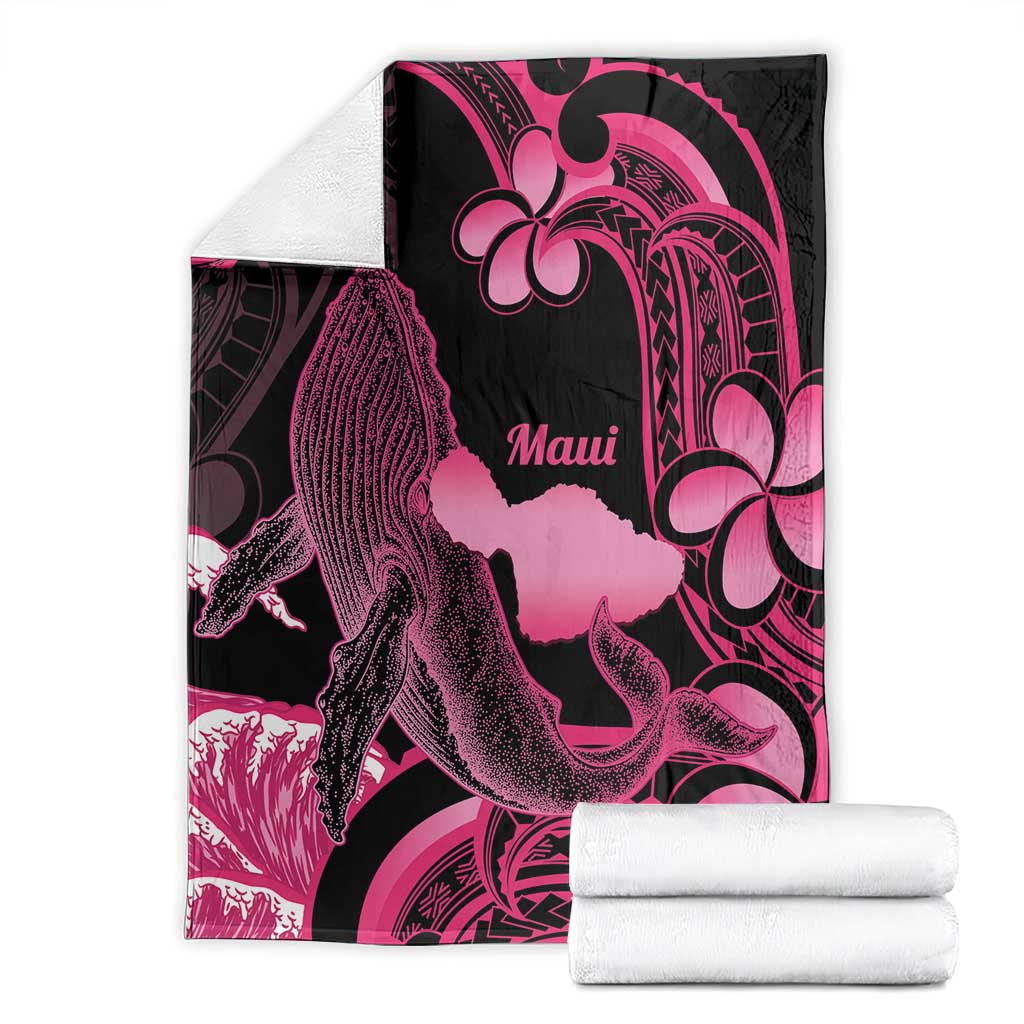 Aloha Hawaii Maui Blanket Valley Isle Humpback Whale Black