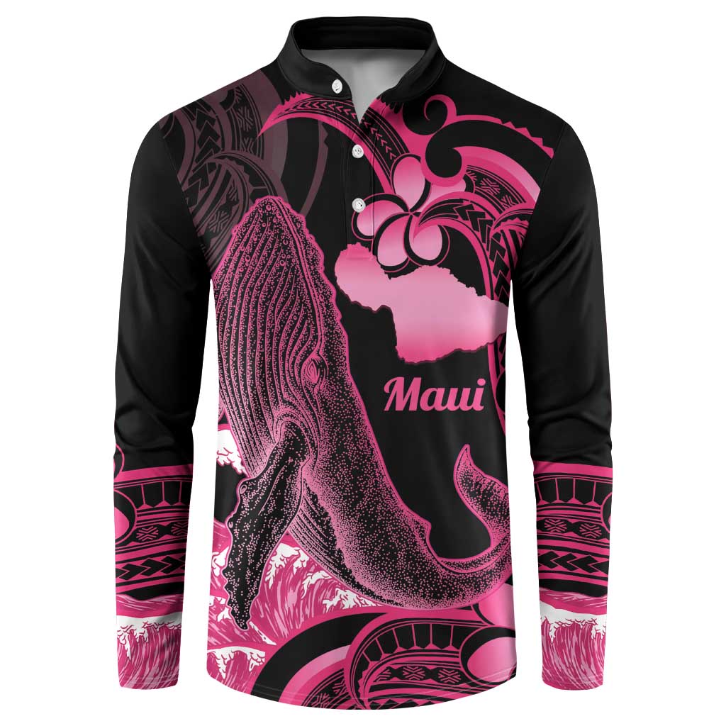 Aloha Hawaii Maui Button Sweatshirt Valley Isle Humpback Whale Black