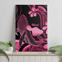 Aloha Hawaii Maui Canvas Wall Art Valley Isle Humpback Whale Black