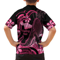 Aloha Hawaii Maui Family Matching Long Sleeve Bodycon Dress and Hawaiian Shirt Valley Isle Humpback Whale Black