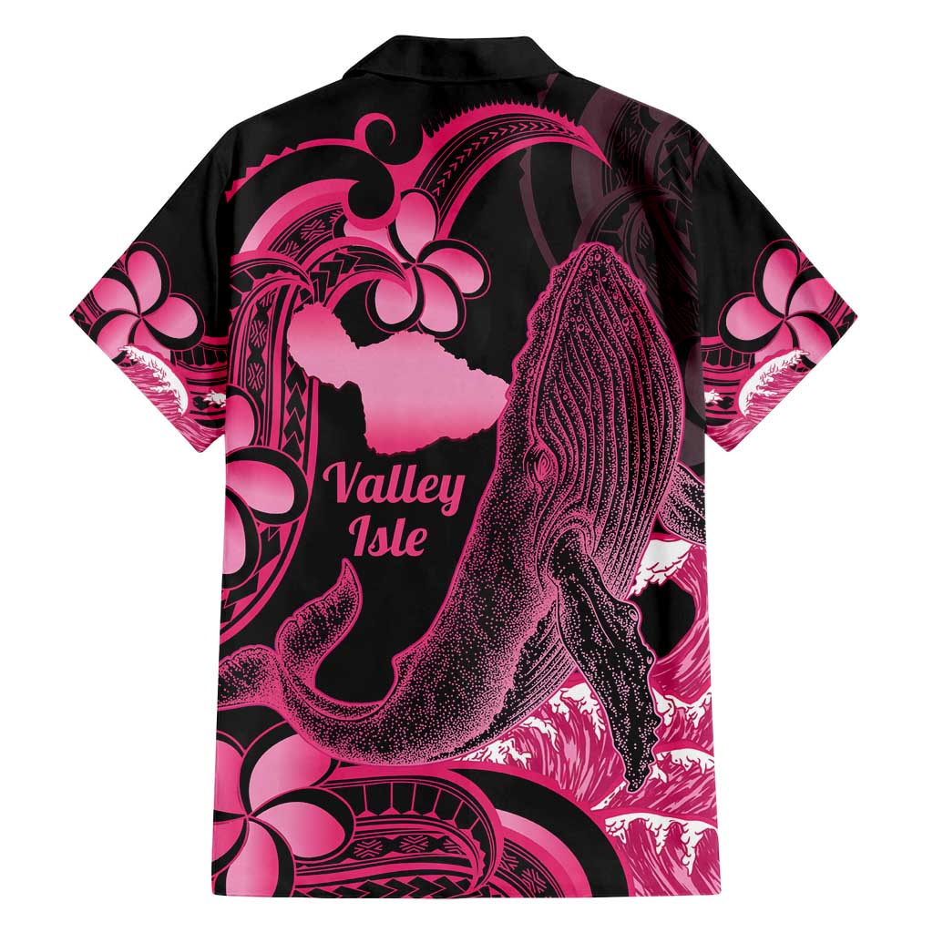 Aloha Hawaii Maui Family Matching Long Sleeve Bodycon Dress and Hawaiian Shirt Valley Isle Humpback Whale Black