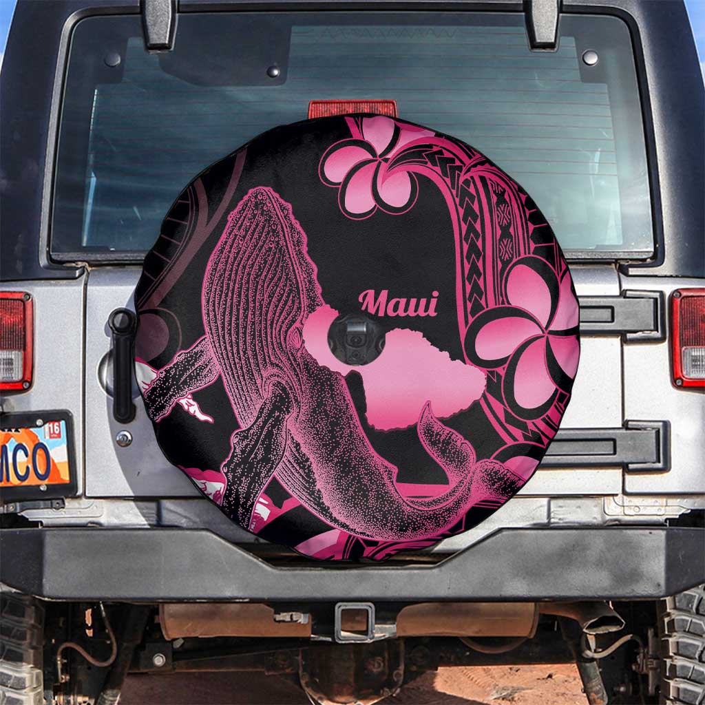 Aloha Hawaii Maui Spare Tire Cover Valley Isle Humpback Whale Black