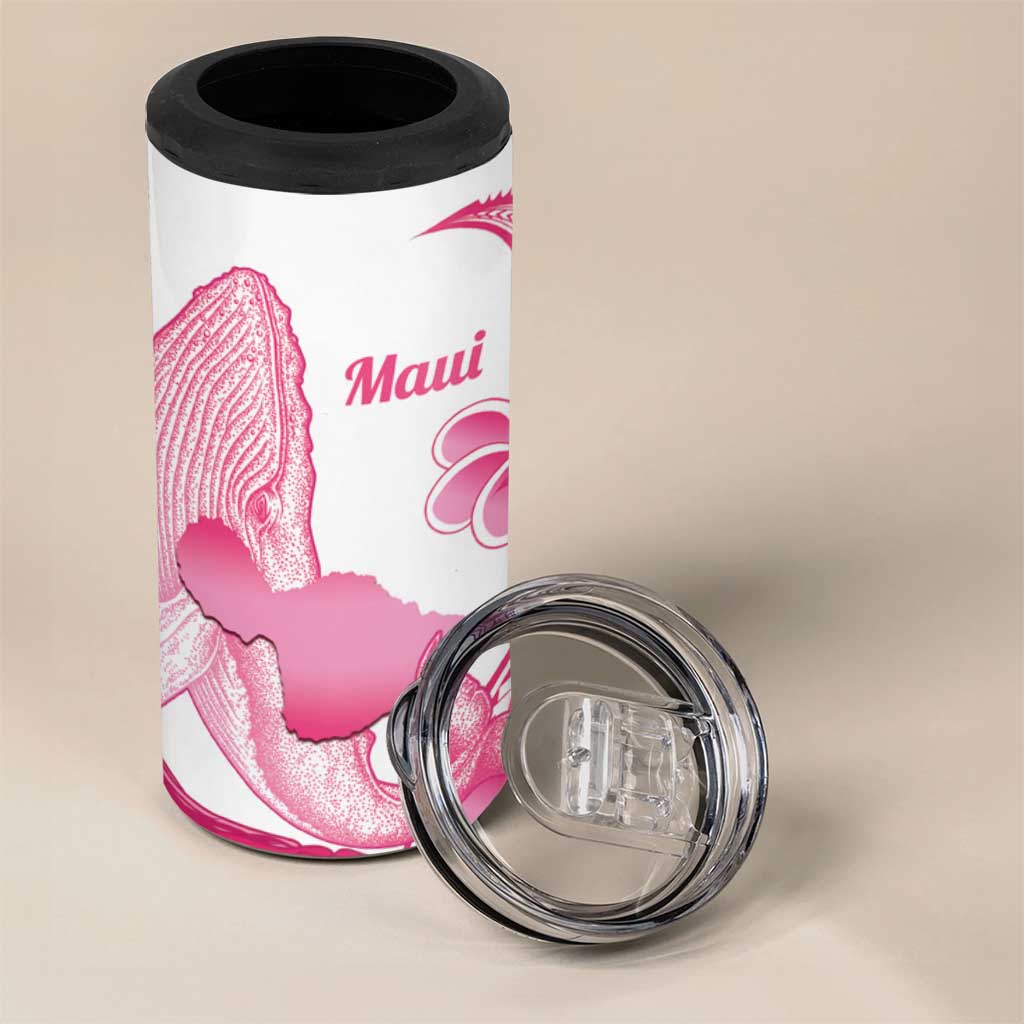 Aloha Hawaii Maui 4 in 1 Can Cooler Tumbler Valley Isle Humpback Whale White