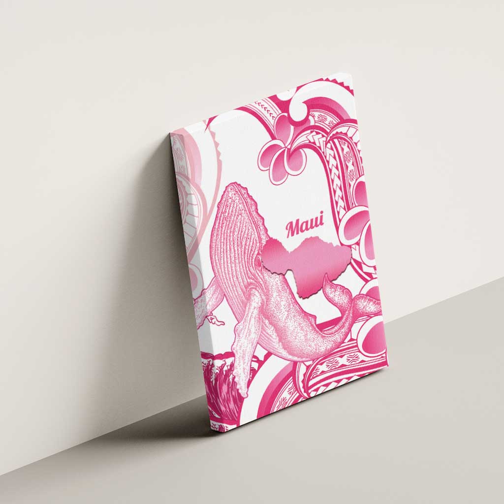 Aloha Hawaii Maui Canvas Wall Art Valley Isle Humpback Whale White