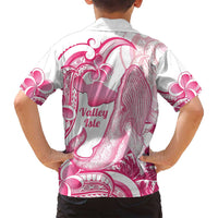 Aloha Hawaii Maui Family Matching Off Shoulder Short Dress and Hawaiian Shirt Valley Isle Humpback Whale White