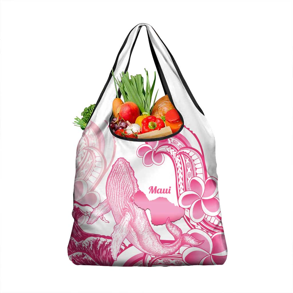 Aloha Hawaii Maui Grocery Bag Valley Isle Humpback Whale White