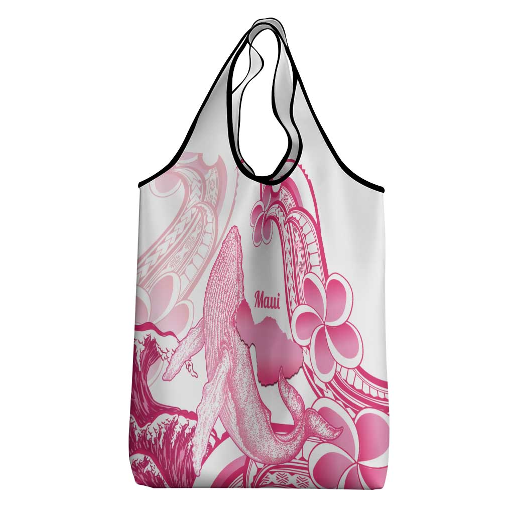 Aloha Hawaii Maui Grocery Bag Valley Isle Humpback Whale White