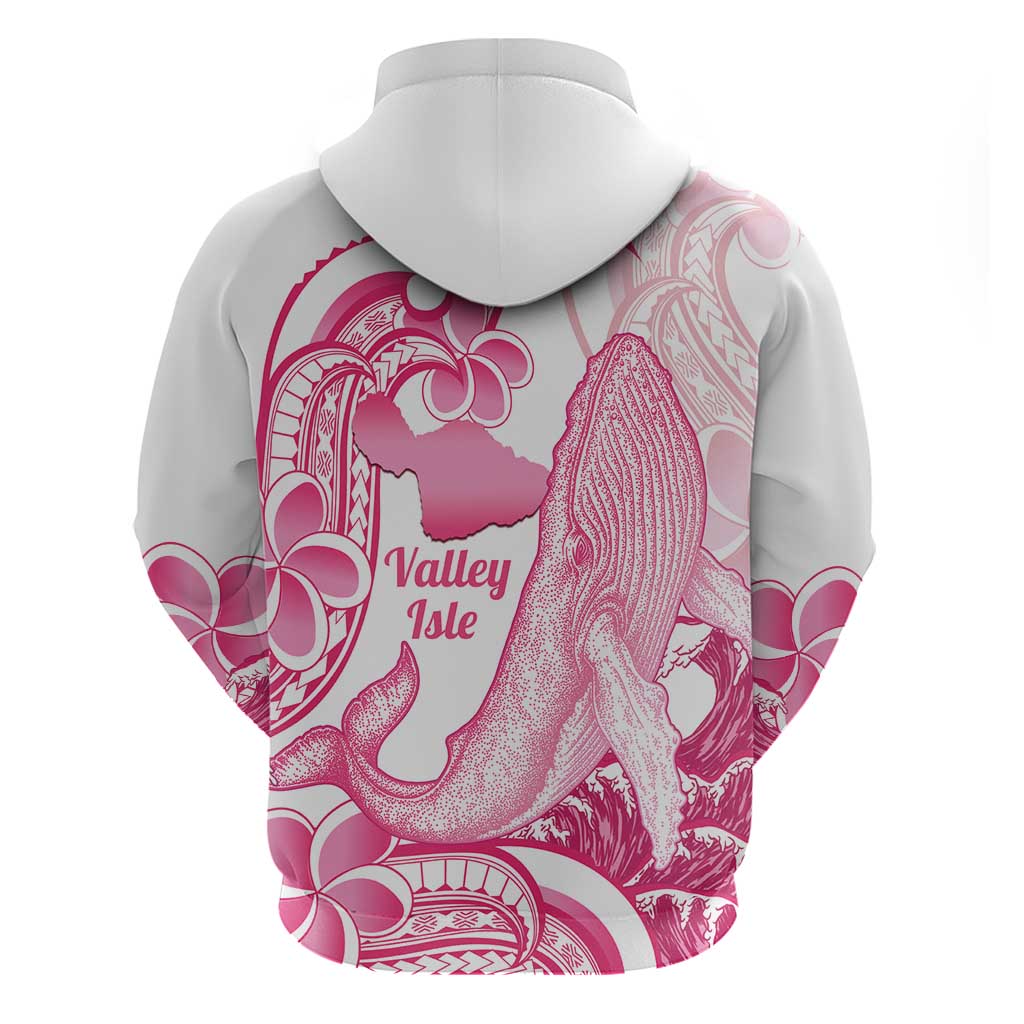 Aloha Hawaii Maui Hoodie Valley Isle Humpback Whale White