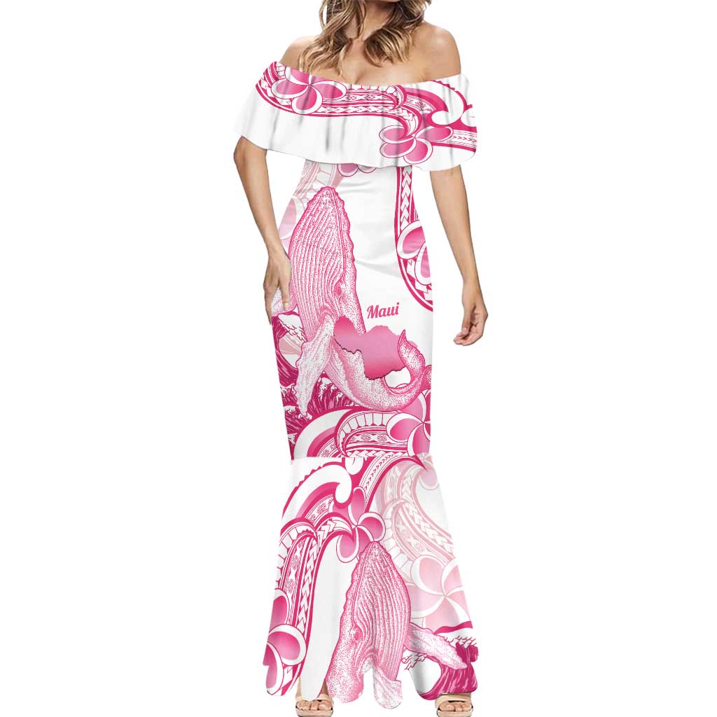 Aloha Hawaii Maui Mermaid Dress Valley Isle Humpback Whale White
