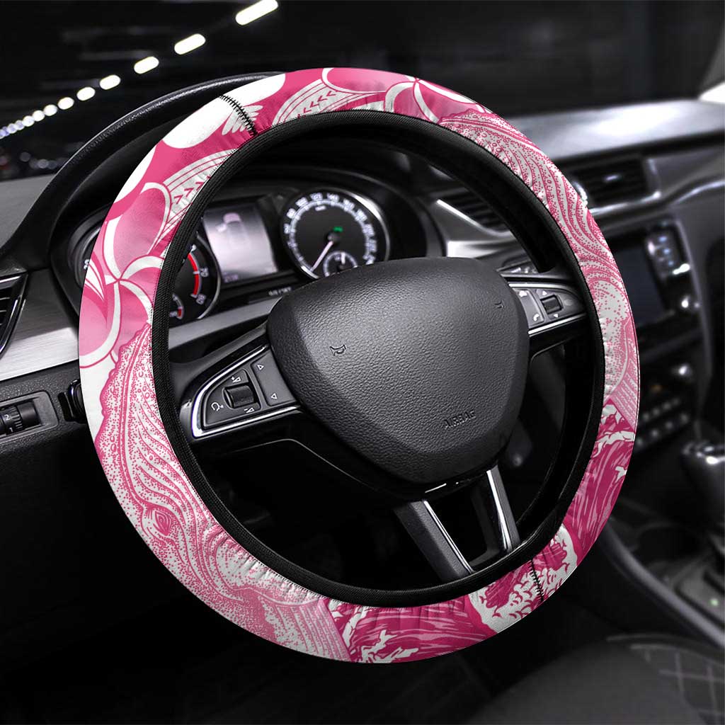 Aloha Hawaii Maui Steering Wheel Cover Valley Isle Humpback Whale White