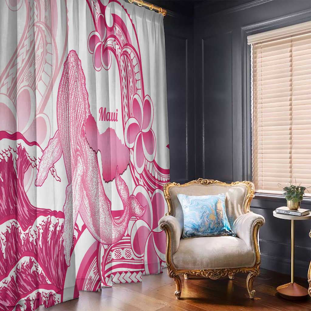 Aloha Hawaii Maui Window Curtain Valley Isle Humpback Whale White
