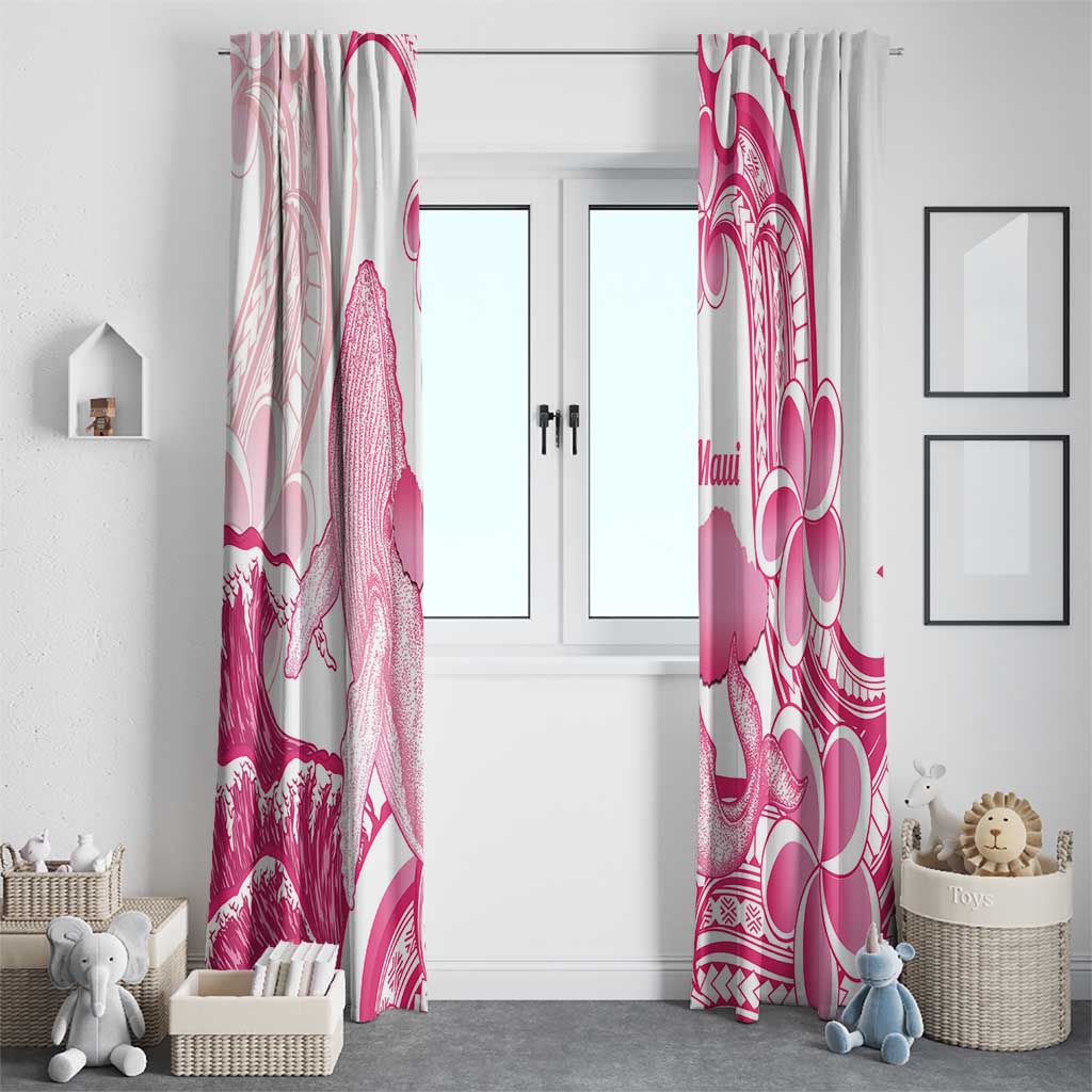 Aloha Hawaii Maui Window Curtain Valley Isle Humpback Whale White