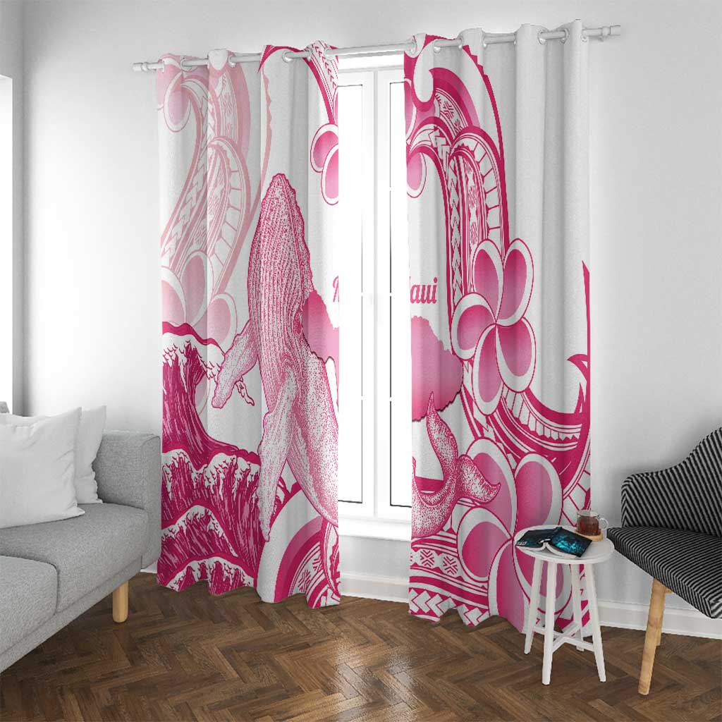 Aloha Hawaii Maui Window Curtain Valley Isle Humpback Whale White