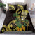 Yellow New Zealand Kowhai And Piwakawaka Bedding Set Maori Ngaru Paua Shell