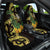 Yellow New Zealand Kowhai And Piwakawaka Car Seat Cover Maori Ngaru Paua Shell