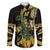 Yellow New Zealand Kowhai And Piwakawaka Family Matching Off Shoulder Short Dress and Hawaiian Shirt Maori Ngaru Paua Shell