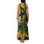 Yellow New Zealand Kowhai And Piwakawaka Family Matching Tank Maxi Dress and Hawaiian Shirt Maori Ngaru Paua Shell