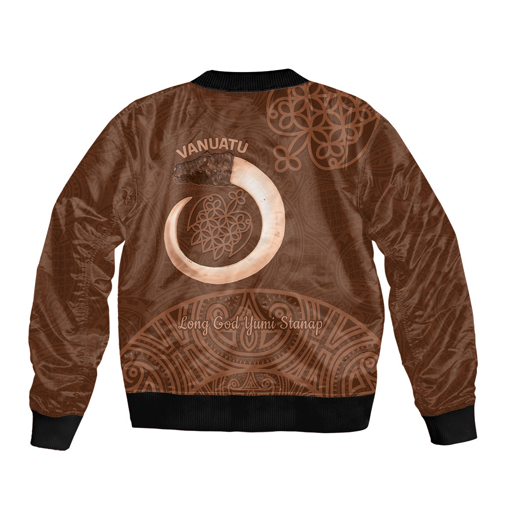 Vanuatu Indipendens Dei Sleeve Zip Bomber Jacket Yumi 44th Sand Drawing Turtle Mix Lapita