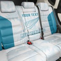 Custom New Zealand Silver Fern Football Back Car Seat Cover Come On All White LT14 - Polynesian Pride