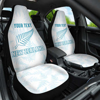 Custom New Zealand Silver Fern Football Car Seat Cover Come On All White LT14 One Size White - Polynesian Pride
