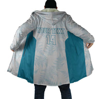 Custom New Zealand Silver Fern Football Cloak Come On All White - Polynesian Pride