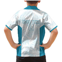 Custom New Zealand Silver Fern Football Family Matching Mermaid Dress and Hawaiian Shirt Come On All White