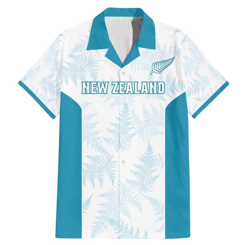 Custom New Zealand Silver Fern Football Family Matching Mermaid Dress and Hawaiian Shirt Come On All White