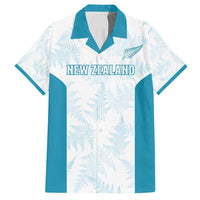 Custom New Zealand Silver Fern Football Family Matching Off Shoulder Maxi Dress and Hawaiian Shirt Come On All White