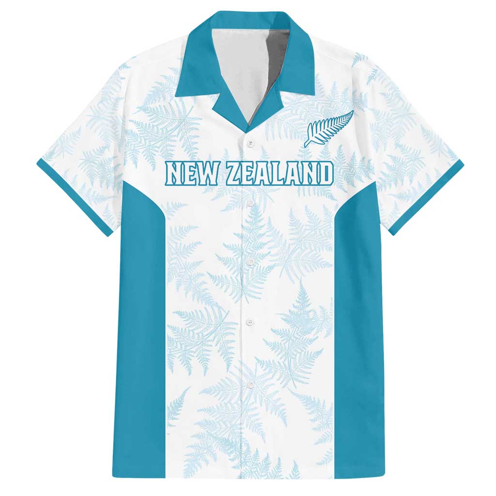 Custom New Zealand Silver Fern Football Family Matching Tank Maxi Dress and Hawaiian Shirt Come On All White