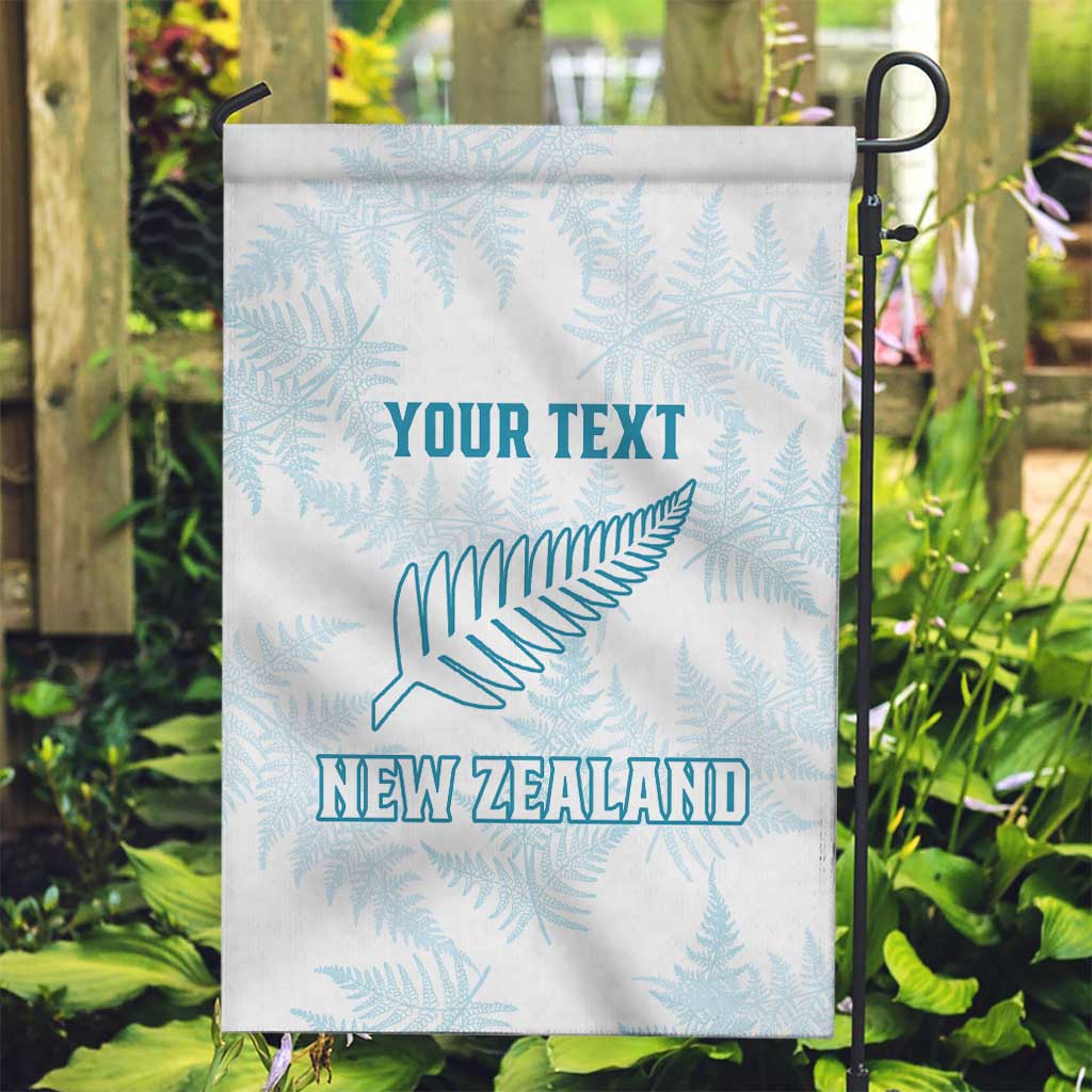 Custom New Zealand Silver Fern Football Garden Flag Come On All White