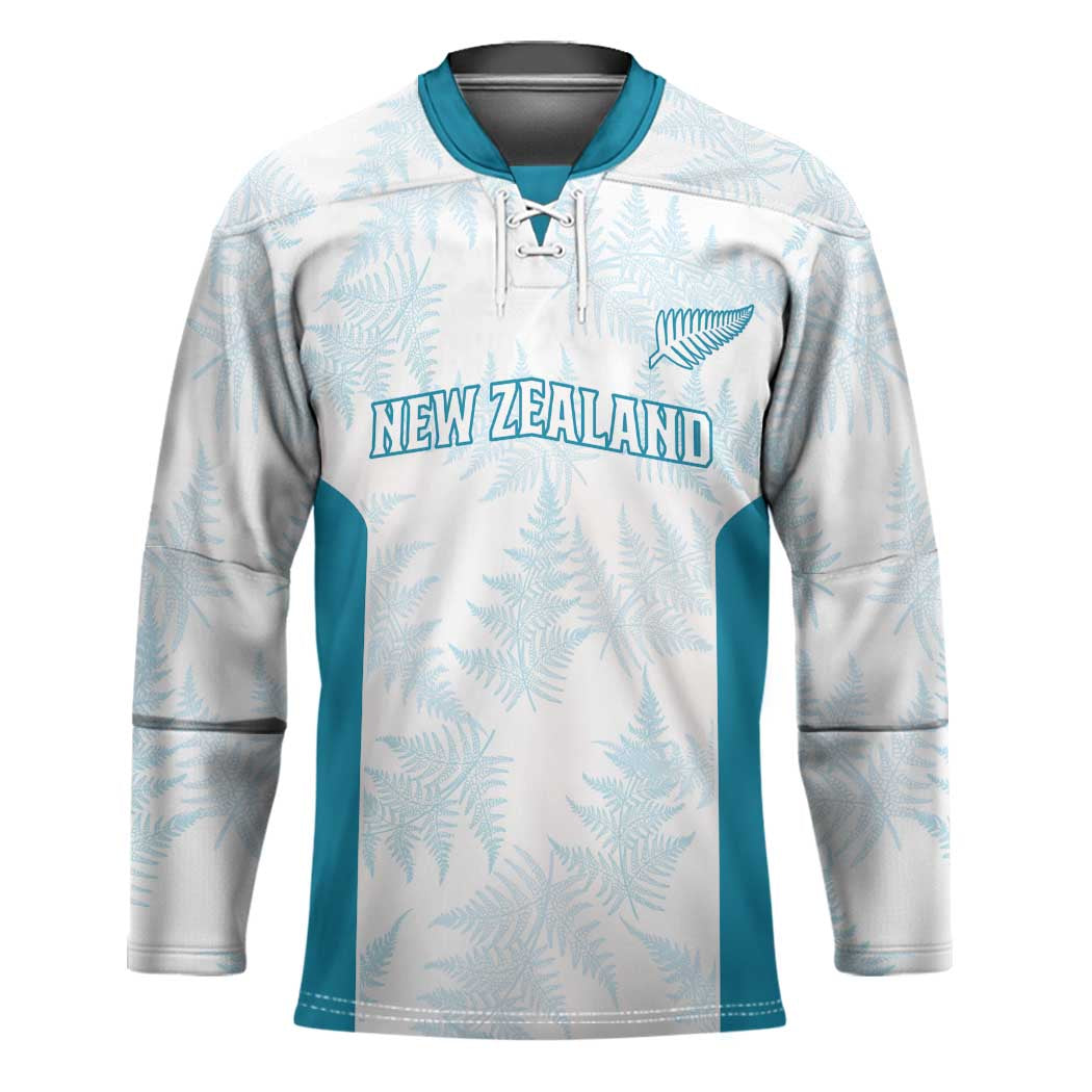 Custom New Zealand Silver Fern Football Hockey Jersey Come On All White LT14 Unisex White - Polynesian Pride